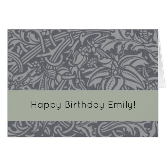 Tistle escocés Knot William Morris Style (Anverso (Horizontal))