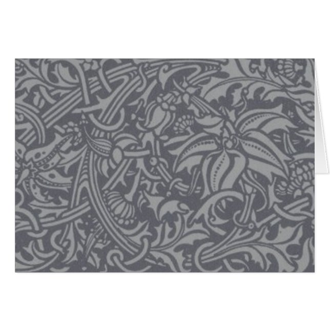 Tistle escocés Knot William Morris Style (Anverso (Horizontal))