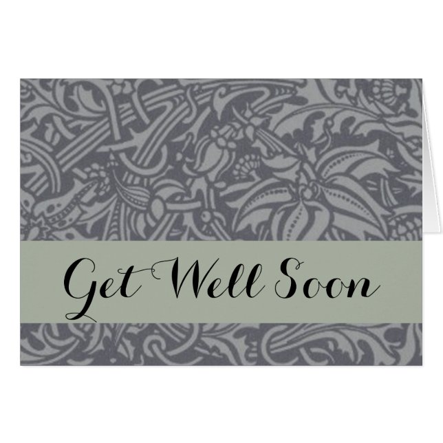 Tistle escocés Knot William Morris Style (Anverso (Horizontal))