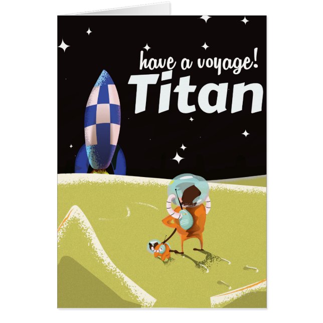 Titan vintage travel poster (Frente)