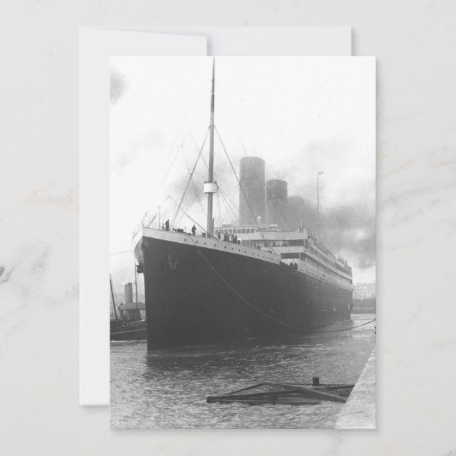 Titanic en los muelles de Southampton (Anverso)