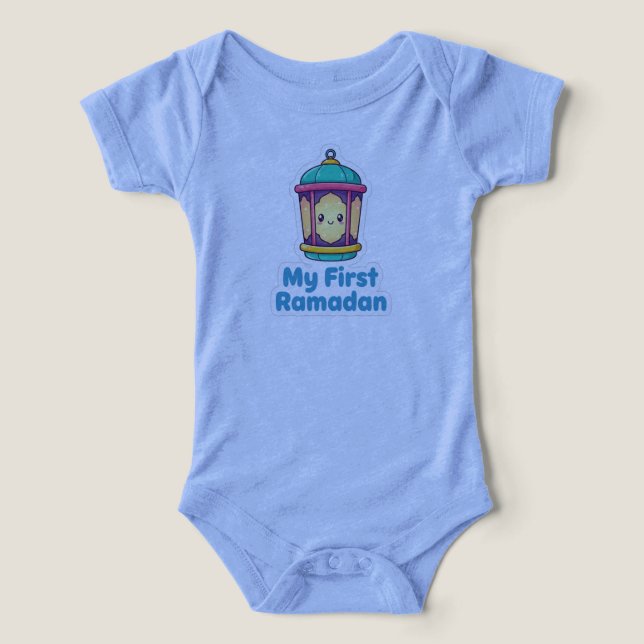 Title: Cute Lantern My First Ramadan Baby Bodysuit (Diseño delantero )