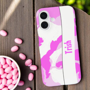 title_seo2 Añade tu nombre patrón de camuflaje rosa y blanco