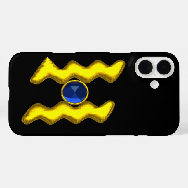 TITLE_SEO2 AQUARIUS/GOLD ZODIAC BIRTHDAY JEWEL (Reverso  (Horizontal))