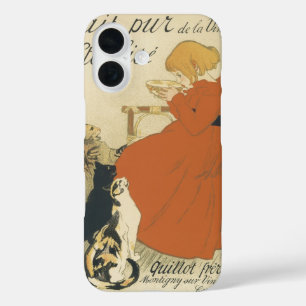 title_seo2 Art Nouveau victoriano vintage, Chica con gatos de