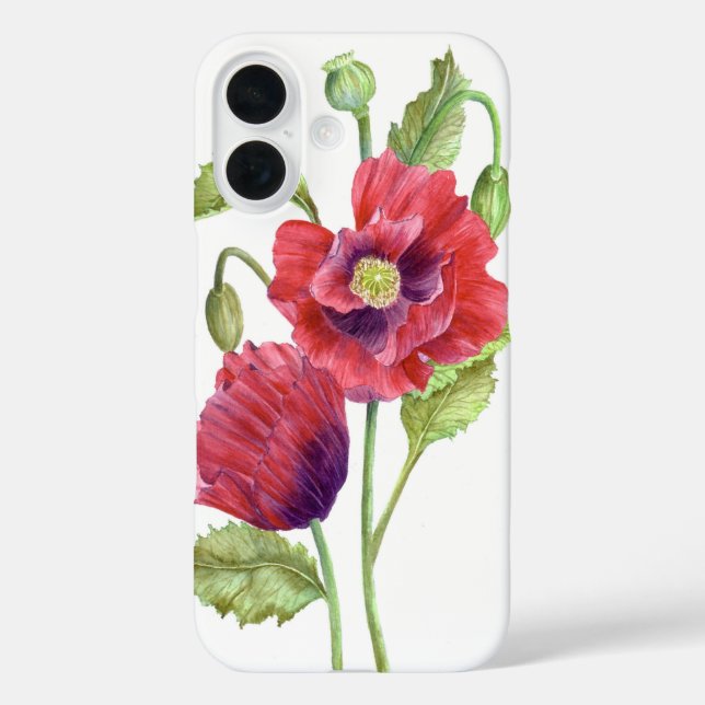 title_seo2 Arte floral de Red Poppies (Reverso )