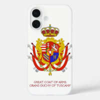Banner blanco rojo Gran Ducado de la Toscana