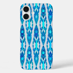 title_seo2 Batik Tribal - Azul Zafiro y Gris Plateado
