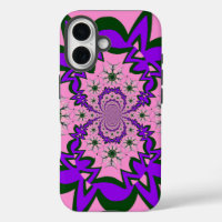 Bebé lindo Floral Rosa Morada Sombra Motif Art