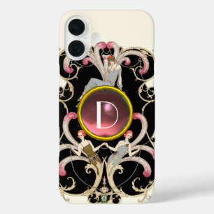 TITLE_SEO2 BELLEZA ART DECO FASHION PINK GEMSTONE MONOGRAM