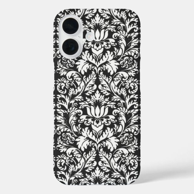 title_seo2 Brocade Lace de Damasco Blanco Negro (Reverso )