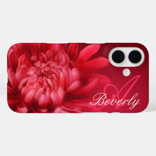 title_seo2 Caso de iphone rojo de crisantemo personalizado