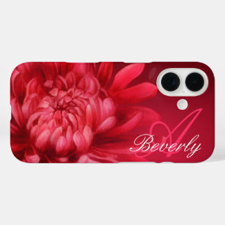 title_seo2 Caso de iphone rojo de crisantemo personalizado