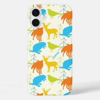 title_seo2 Chica Vintage Woodland Animales Fox Pattern Iphone