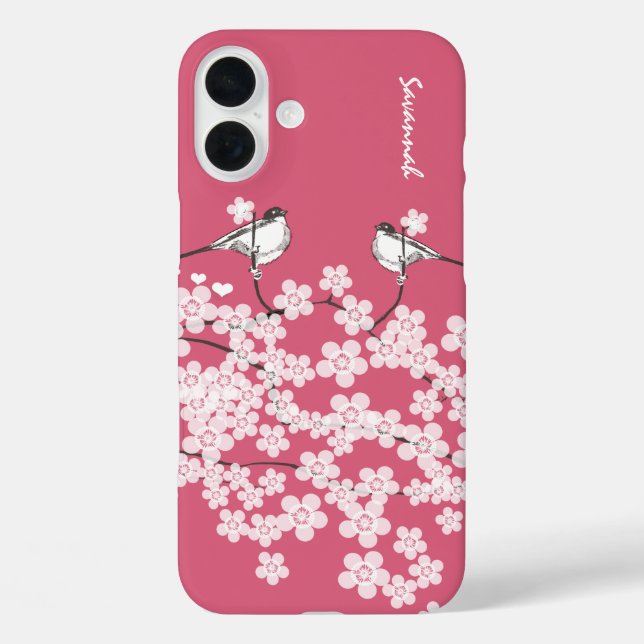 title_seo2 Chick a dee love bird Cherry Blossoms Branch (Reverso )