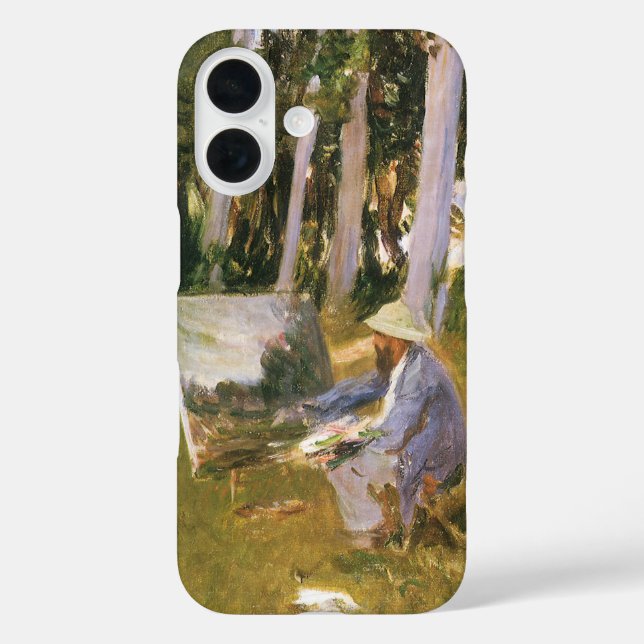 title_seo2 Claude Monet pintando, Borde de un bosque de Sarge (Reverso )