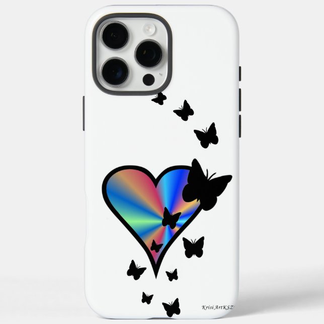 title_seo2 Corazón de Arcoíris y Mariposa (Reverso)