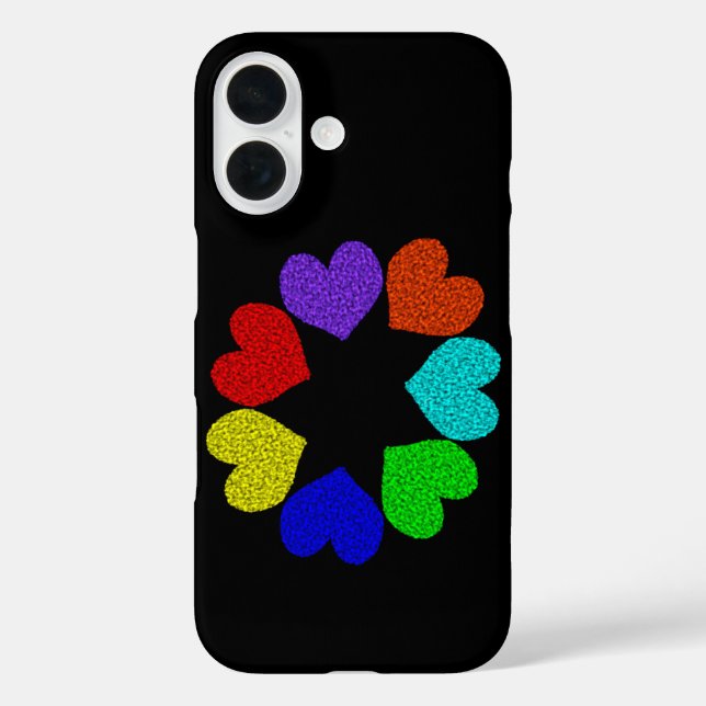 title_seo2 Corazones de amor arcoíris floral (Reverso )