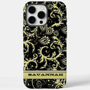 title_seo2 Cubierta para iPhone Gold y Black Personalized Dam