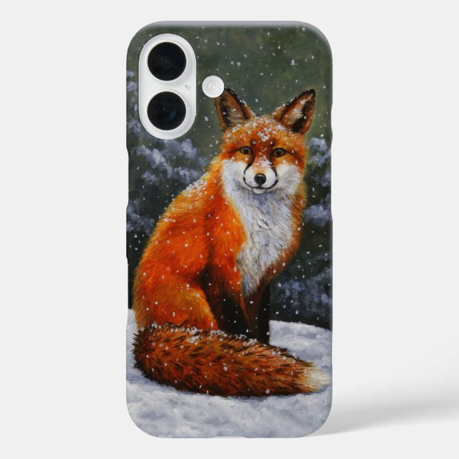 title_seo2 Cute Red Fox in Winter Snow (Reverso )