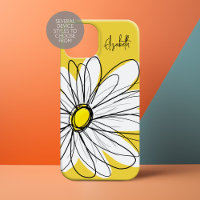 Daisy de moda con firma - amarillo