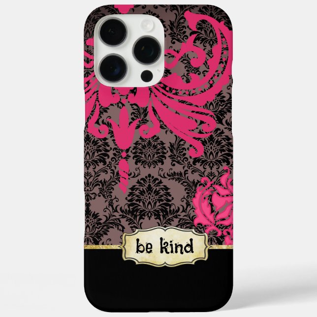 title_seo2 Damasco floral gris rosa negro personalizado (Reverso )