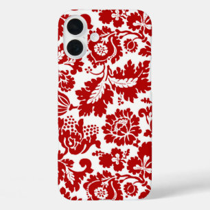 title_seo2 Damasco floral William Morris, rojo profundo y bla
