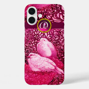 TITLE_SEO2 DOVAS BLANCAS EN MONOGRAMA DE FUCHSIA ROSA