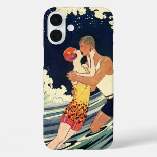 title_seo2 El Art Deco Vintage ama el beso en las olas de la