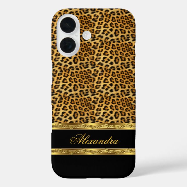 title_seo2 Elegante leopardo salvaje negro y oro (Reverso )