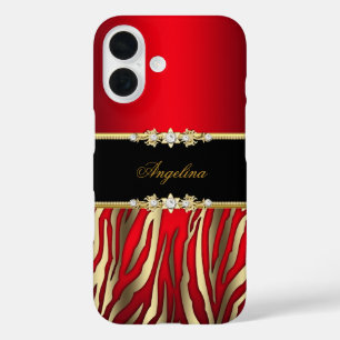 title_seo2 Elegante Red Zebra Black Gold