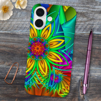 title_seo2 Estuche de teléfono de flores fractales exóticas