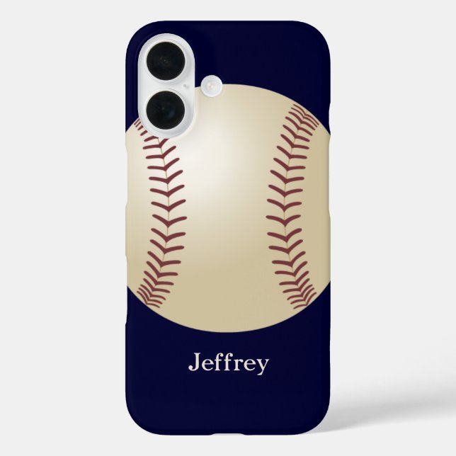 title_seo2 Estuche para iPhone, béisbol, azul, nombre persona (Reverso )