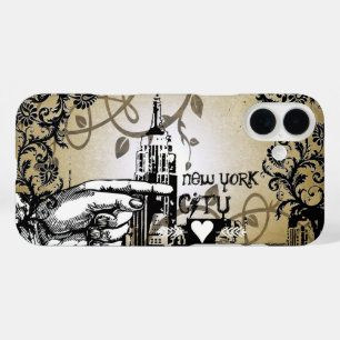 title_seo2 Estuche para iPhone de New York Skyline Damask Bur