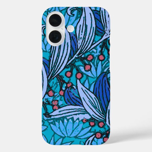 title_seo2 Floral Azul Antiguo Boho Moderno (Reverso )