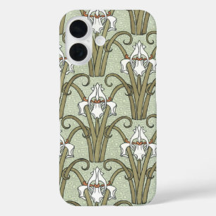 title_seo2 Flores de iris de estilo Art Nouveau antiguas en u