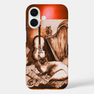 TITLE_SEO2 GATO MUSICAL CON OWL EN SEPIA BROWN GEM