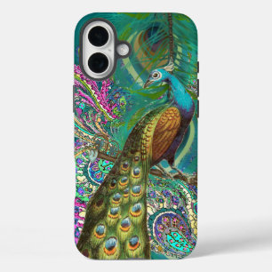 title_seo2 Gold Paisley Peacock & Feathers