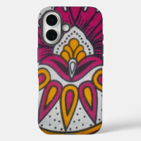 Hermosa pintura en motivos de tela africana