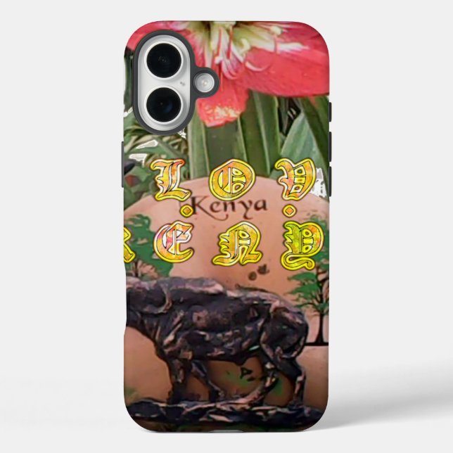 title_seo2 I (Heart) Kenya Buffalo Patch/Print (Reverso )