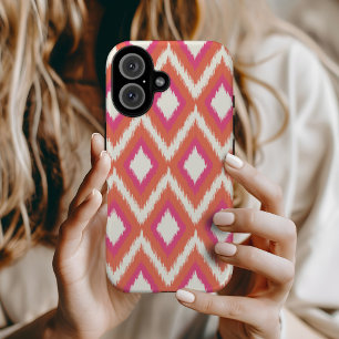 title_seo2 Ikat tribal de coral y rosa