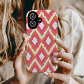 title_seo2 Ikat tribal de coral y rosa