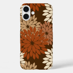 title_seo2 Impresión de kimono floral moderna, marrón chocola