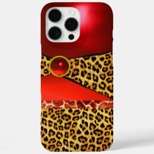 TITLE_SEO2 IMPRESIÓN GIRAFFE LEOPARD PIEL ROJO RUBY GEMSTONE