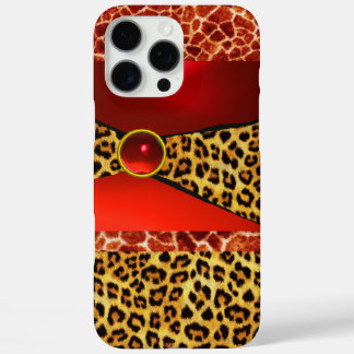 TITLE_SEO2 IMPRESIÓN GIRAFFE LEOPARD PIEL ROJO RUBY GEMSTONE