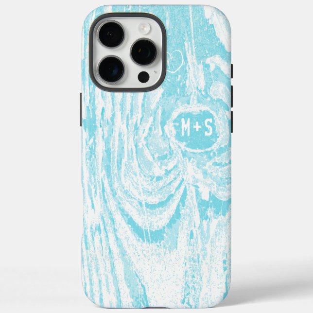 title_seo2 Inicial In Tree Wood Look aqua iPhone 5 (Reverso)