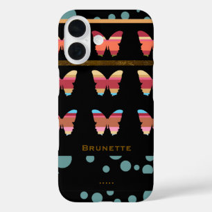 title_seo2 iPhone 7 con mariposas rayadas y burbujas