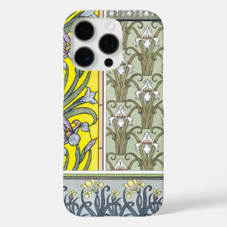 title_seo2 Iphone de patrón floral Art Deco vintage Lily Iris