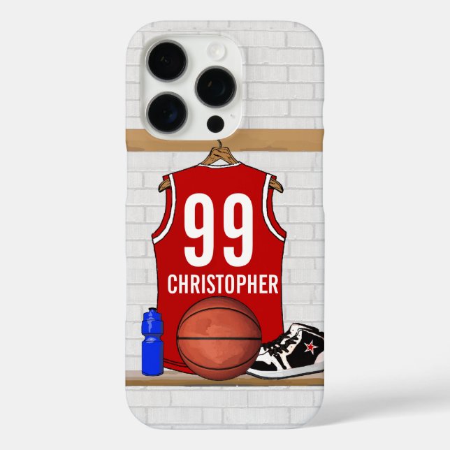 title_seo2 Jersey de baloncesto rojo y blanco personalizado (Reverso )
