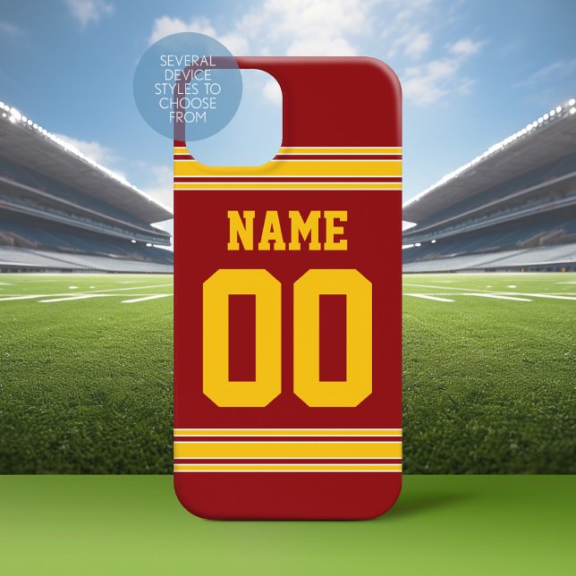 title_seo2 Jersey de fútbol - Personalizar con tu información (Personalized Phone Case with a Football Jersey Stripe Design)
